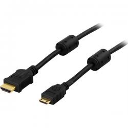 HDMI-kabel 19 pin ha-mini ha v1.4+Ethernet (2m)